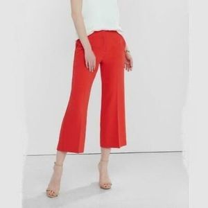 Express high rise cropped red culottes